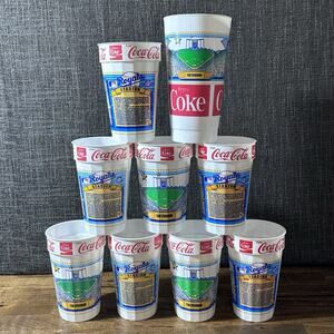 Lot Of 9 Coca-Cola Royals Stadium Plastic Souvenir Cups MLB baseball